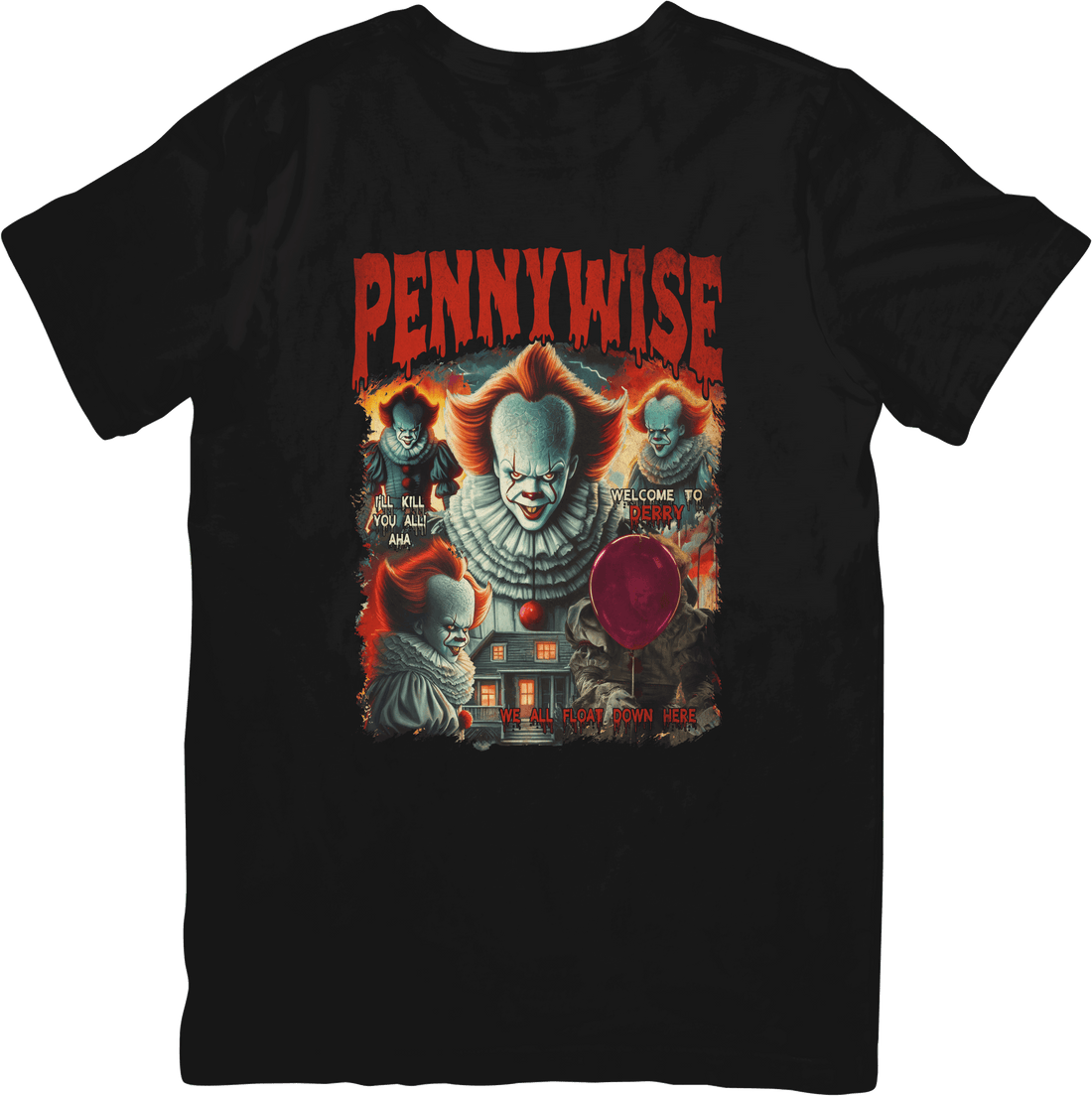 (IT) Pennywise Halloween T-shirt - Ink Wave Creations